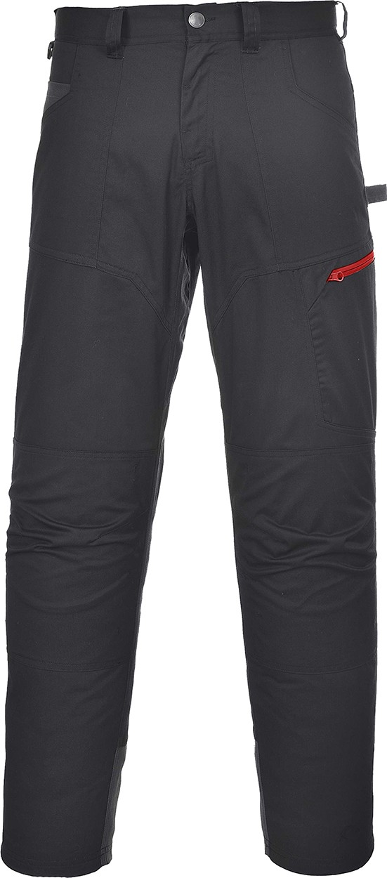 Pantaloni de salopeta TX61, in talie, negru, XL