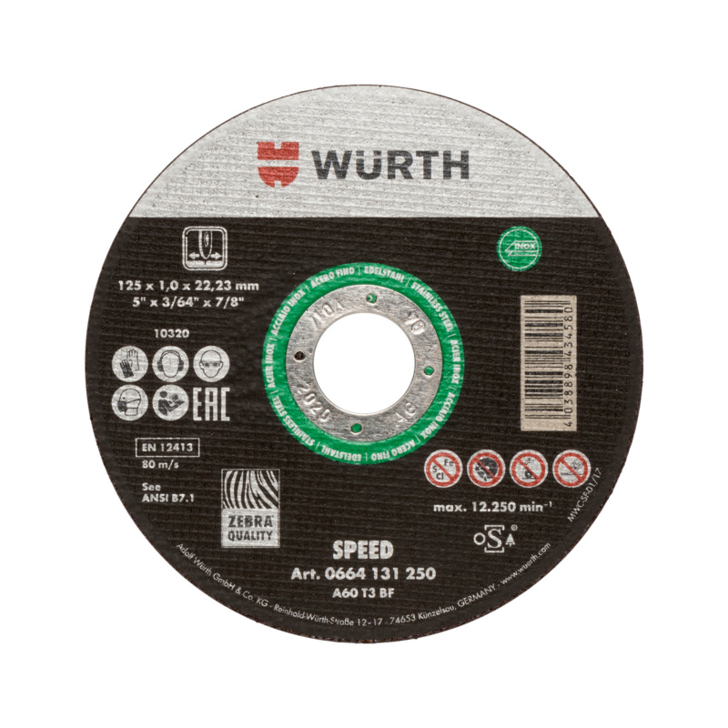 Discuri pentru taiere Disc debit SPEED-plus INOX D125x0,8 00...