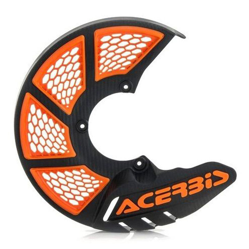 Protectie disc fata Acerbis X-Brake Vented negru portocaliu